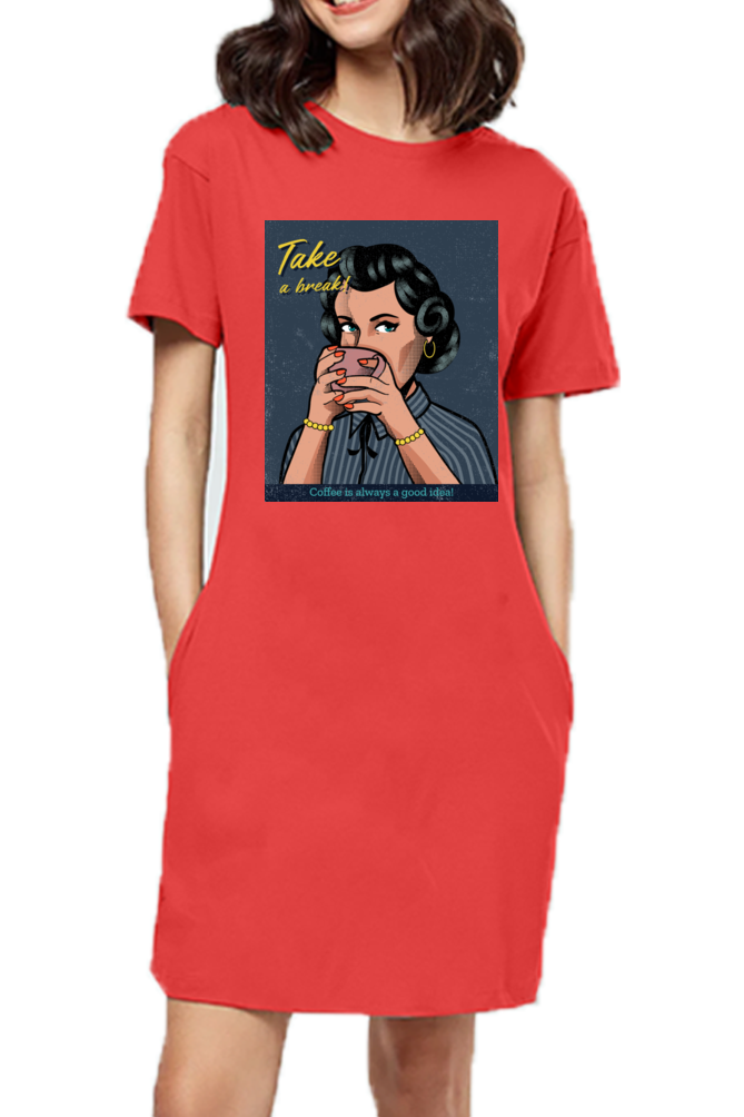 Take a Break T-Shirt Dress