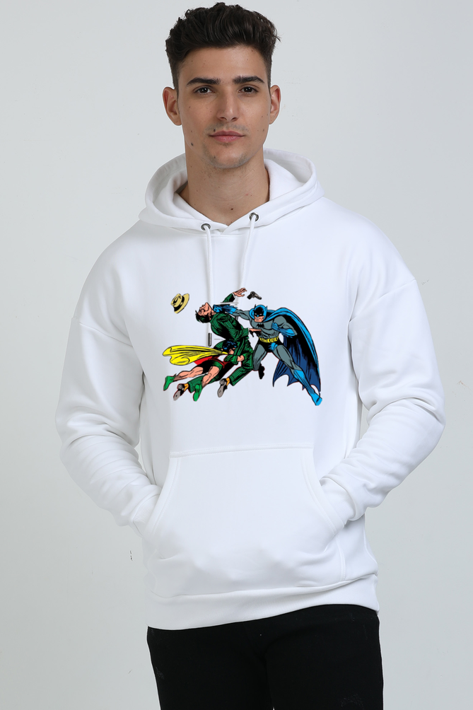 Batman and Robin Oversized Hooded Sweatshirt