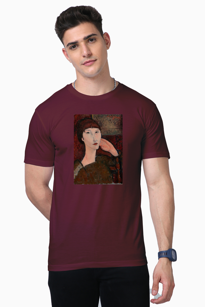 Adrienne (Woman with Bangs) Supima T-Shirt