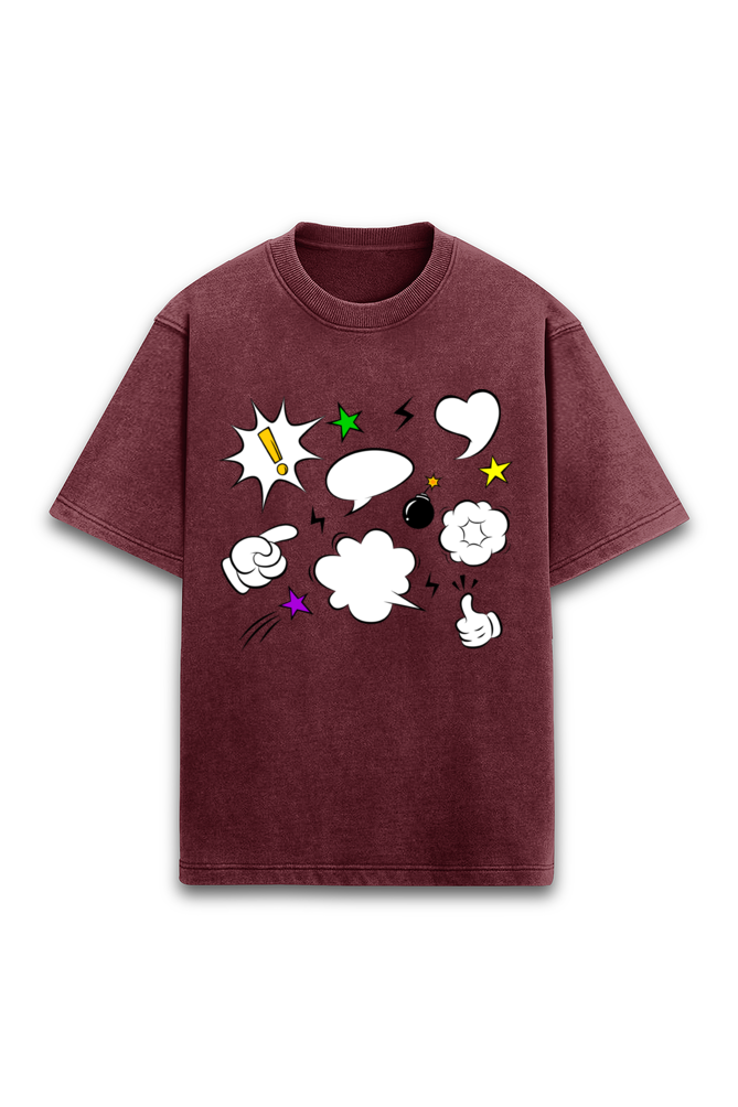 Comic Elements Oversized T-Shirt
