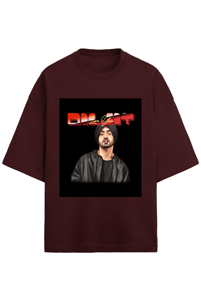 Diljit Love You Oversized Terry T-Shirt – Limited Edition
