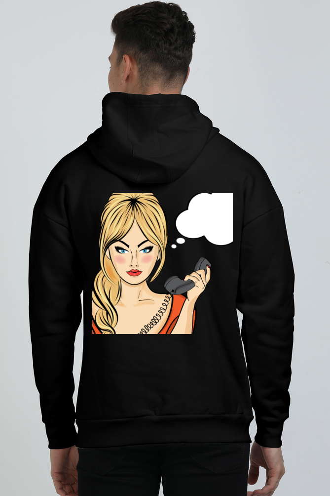 Pop Art Oversized Hooded Sweatshirt