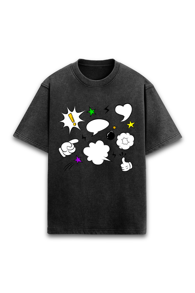 Comic Elements Oversized T-Shirt