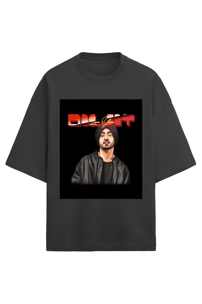 Diljit Love You Oversized Terry T-Shirt – Limited Edition