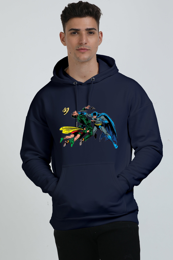 Batman and Robin Oversized Hooded Sweatshirt