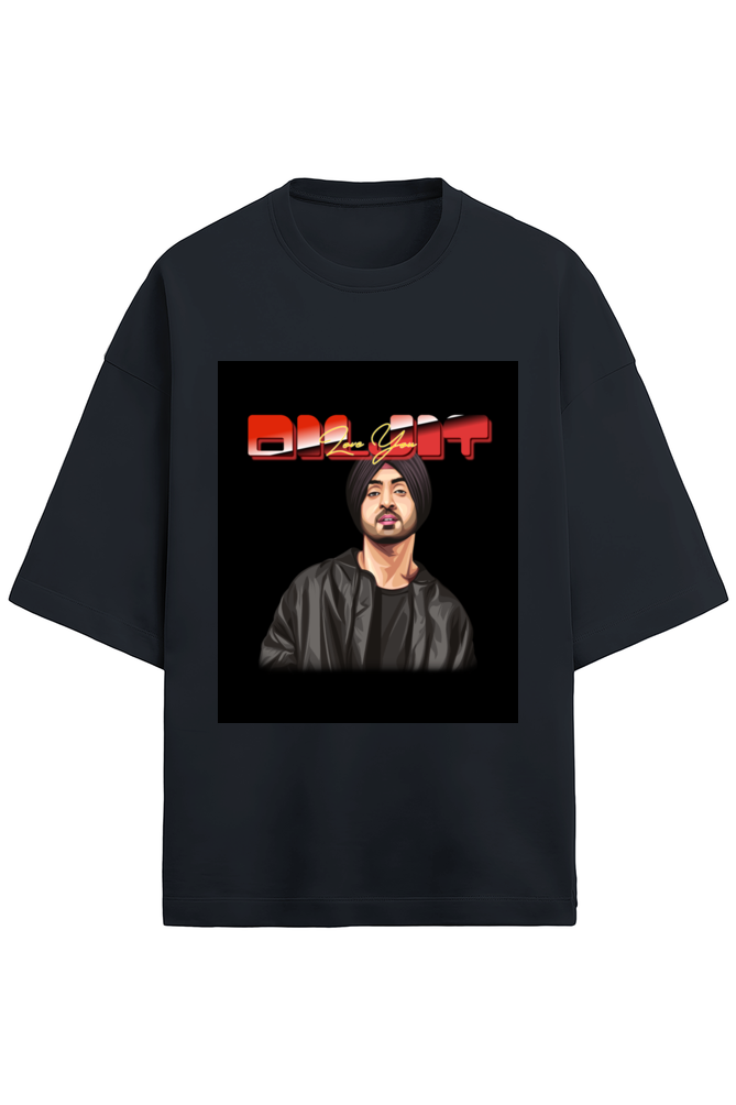 Diljit Love You Oversized Terry T-Shirt – Limited Edition