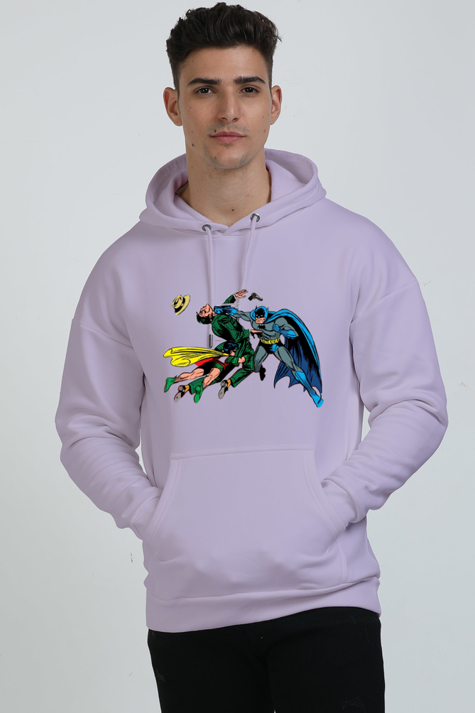 Batman and Robin Oversized Hooded Sweatshirt