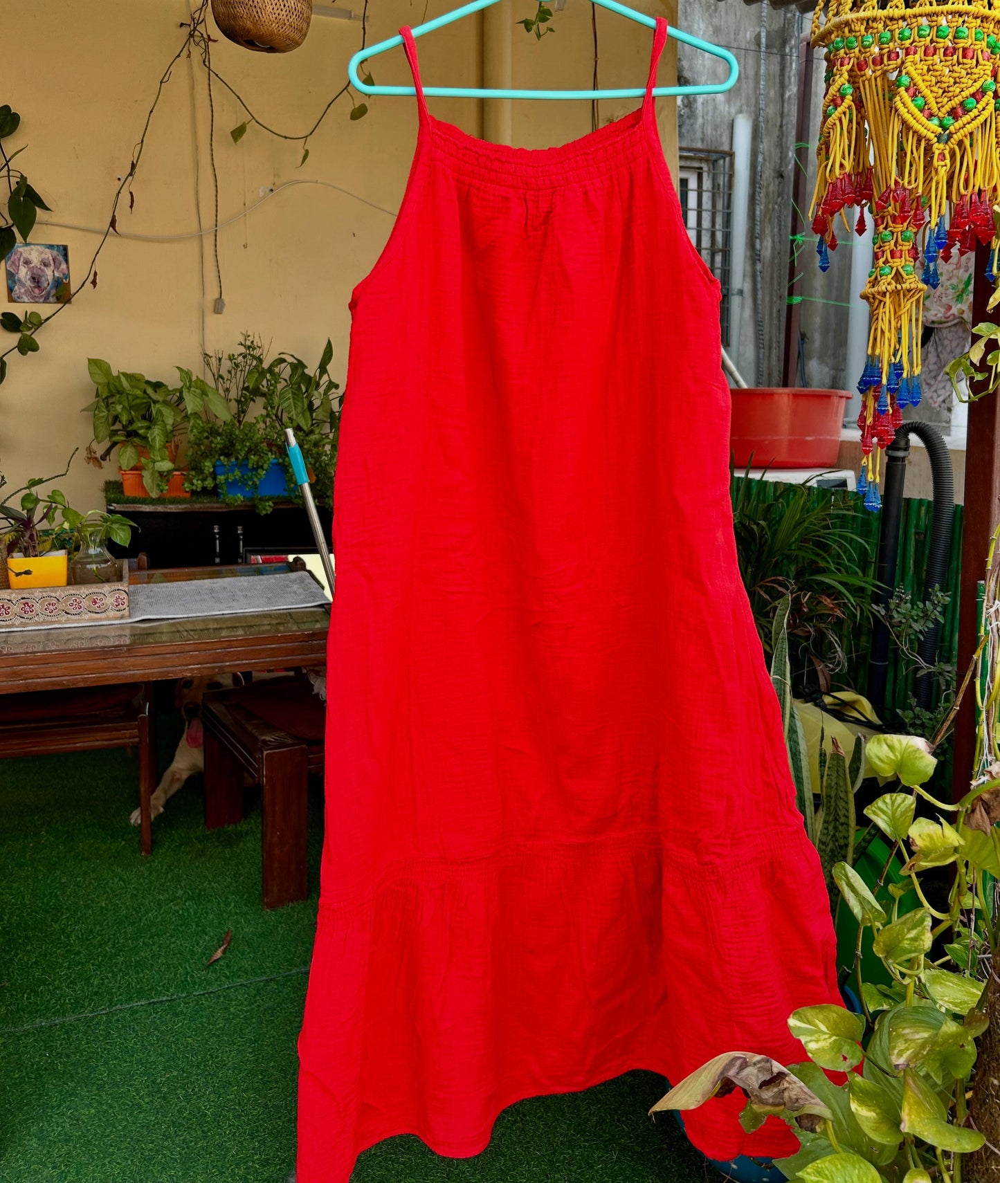 Strappy midi dress