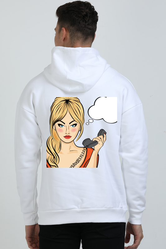 Pop Art Oversized Hooded Sweatshirt