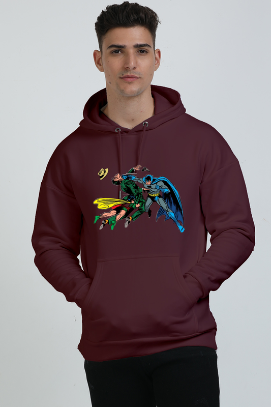 Batman and Robin Oversized Hooded Sweatshirt