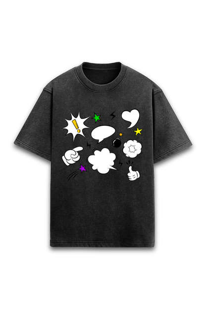 Comic Elements Oversized T-Shirt