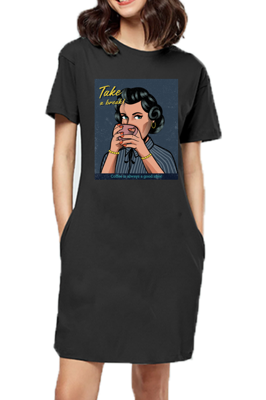 Take a Break T-Shirt Dress