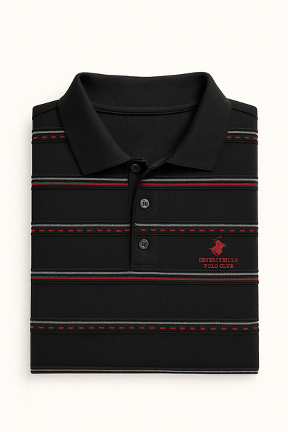 Men’s Striped Polo T-Shirt