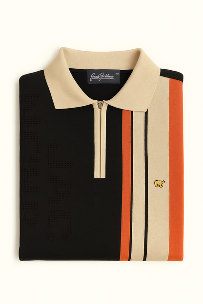 Zip up polo t-shirt