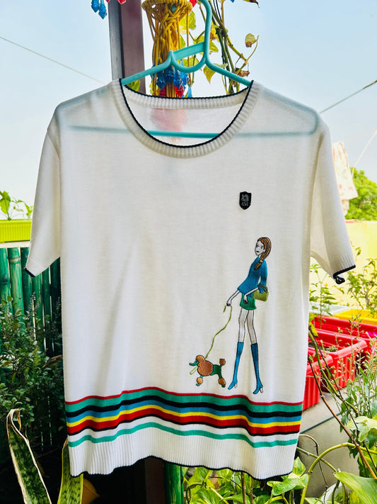 Embroidered tee