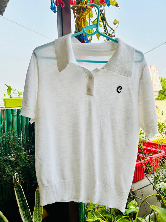 White polo shirt